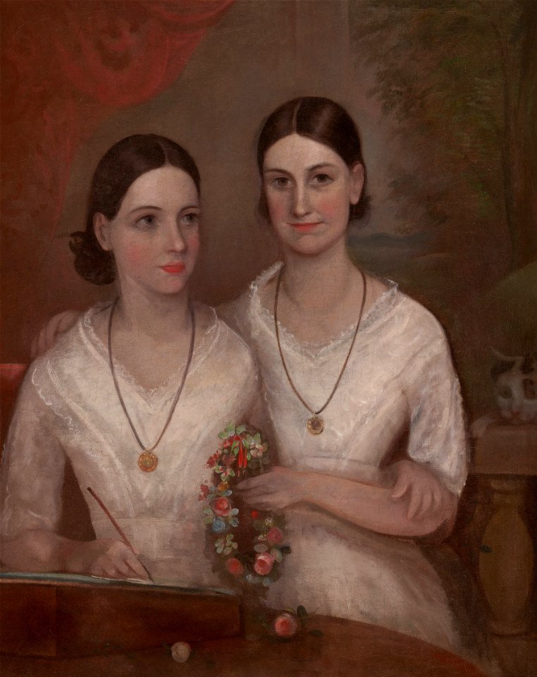 Frederick Strange - Misses Isabella and Fanny, daughters of the Reverend William Browne - Google Art Project