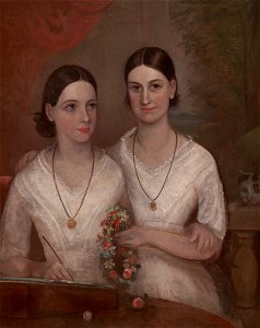 Frederick Strange - Misses Isabella and Fanny, daughters of the Reverend William Browne - Google Art Project