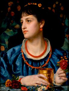 Frederick Sandys - Isolda con la poción de amor