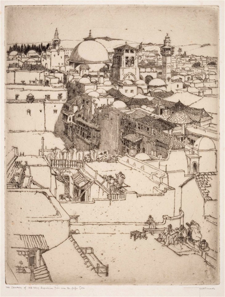 Frederick Richards - Richards-98200 - Jerusalem from the Jaffa Gate