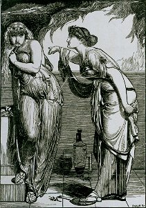 Frederick Sandys - Helen and Cassandra