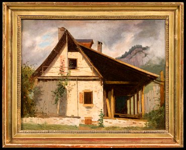 Frederik Sødring - A House in the Tyrol - NM 7541 - Nationalmuseum
