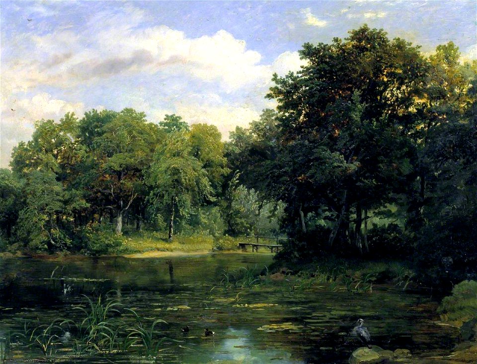 Frederick Richard Lee (1798-1879) - Lake in a Park - N02949 - National Gallery