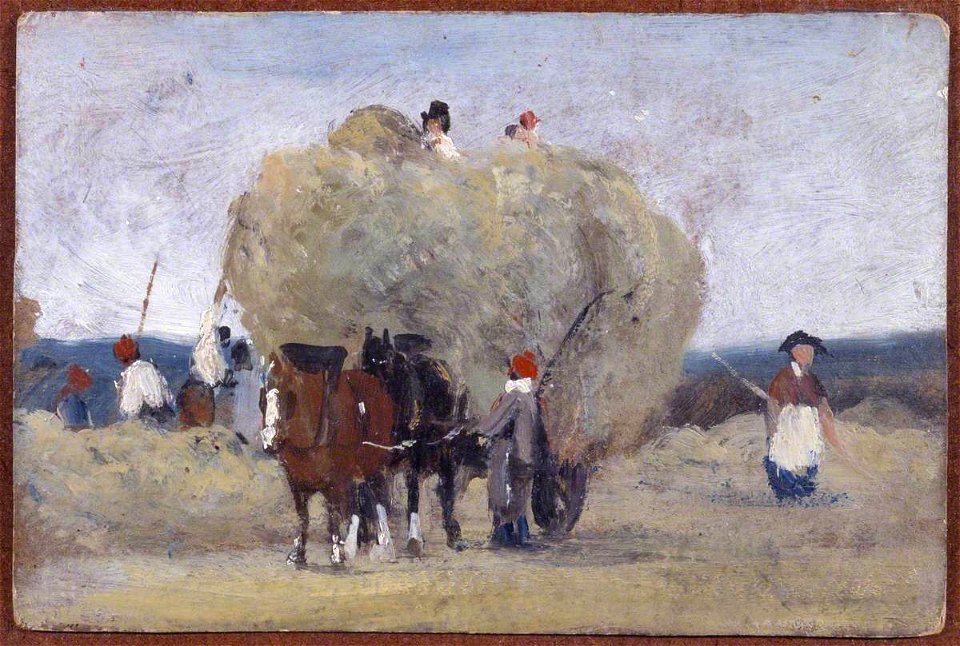 Frederick W. Watts (1800-1862) - Sketch of a Harvest Wagon - T01708 - Tate