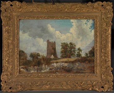Frederick W. Watts - Landscape with a Church - Google Art Project
