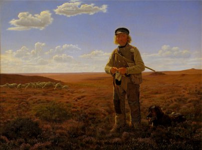 Frederik Vermehren - A Jutland Sheperd on the Moors - Google Art Project