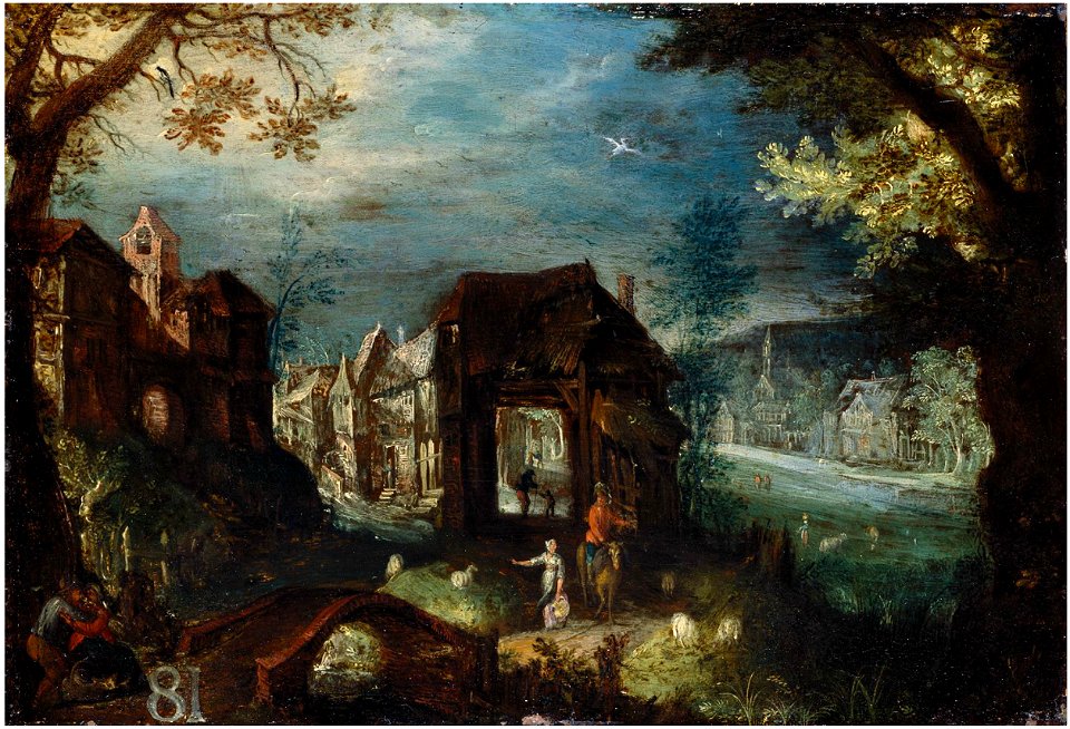 Frederik van Valckenborch - View of a town