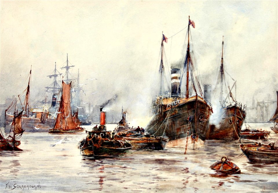 Frederick Scarborough - Thames - Sarjeant Gallery