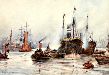 Frederick Scarborough - Thames - Sarjeant Gallery