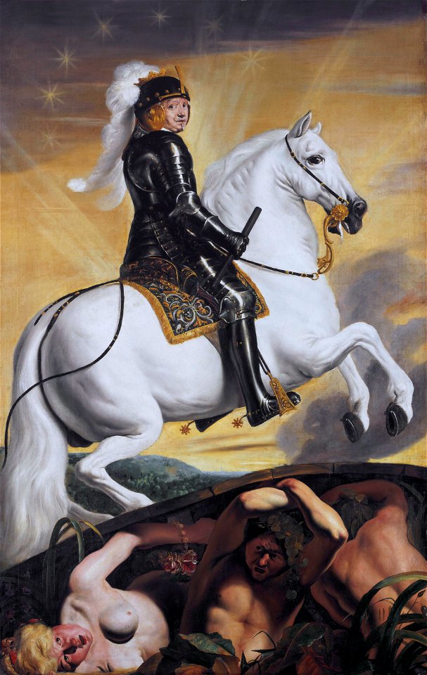 Frederik Hendrik as Man-at-Arms ruling the waters, by Jacob van Campen