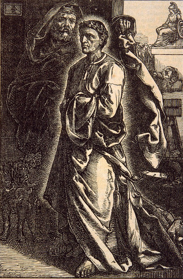 Frederick Sandys - The Three Statues of Aegina