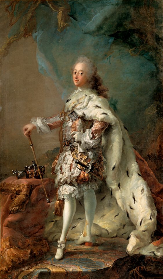 Frederik V i salvingsdragt large