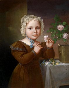 Frederik Westin Mädchen mit Rosen 1832