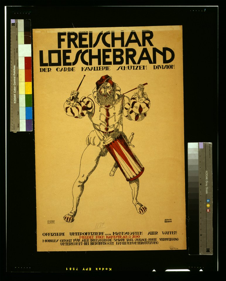 Freischar Loeschebrand, der Garde Kavallerie Schützen Division. Offiziere, Unteroffiziere und Mannschaften aller Waffen, meldet euch ... - Helmuth Stockmann. LCCN2004666109