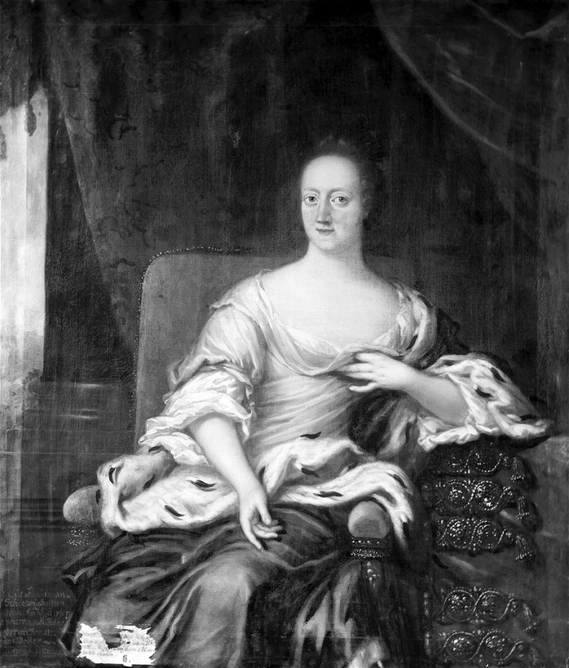 Fredrika Amalia, prinsessa av Danmark (David Klöcker Ehrenstrahl) - Nationalmuseum - 38214