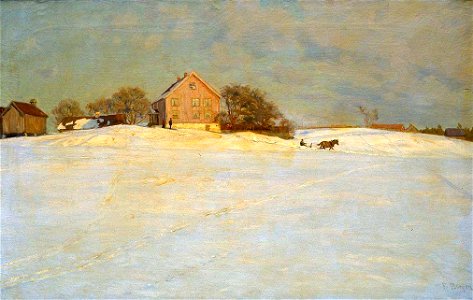 Fredrik Borgen - Winter Evening - NG.M.00443 - National Museum of Art, Architecture and Design