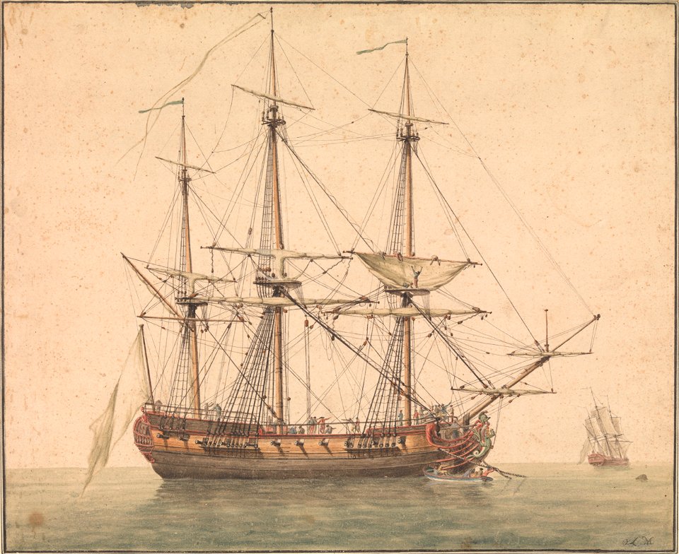 Fregate francaise vers 1780