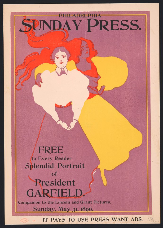 Free to every reader, splendid portrait of President Garfield. LCCN2014649109