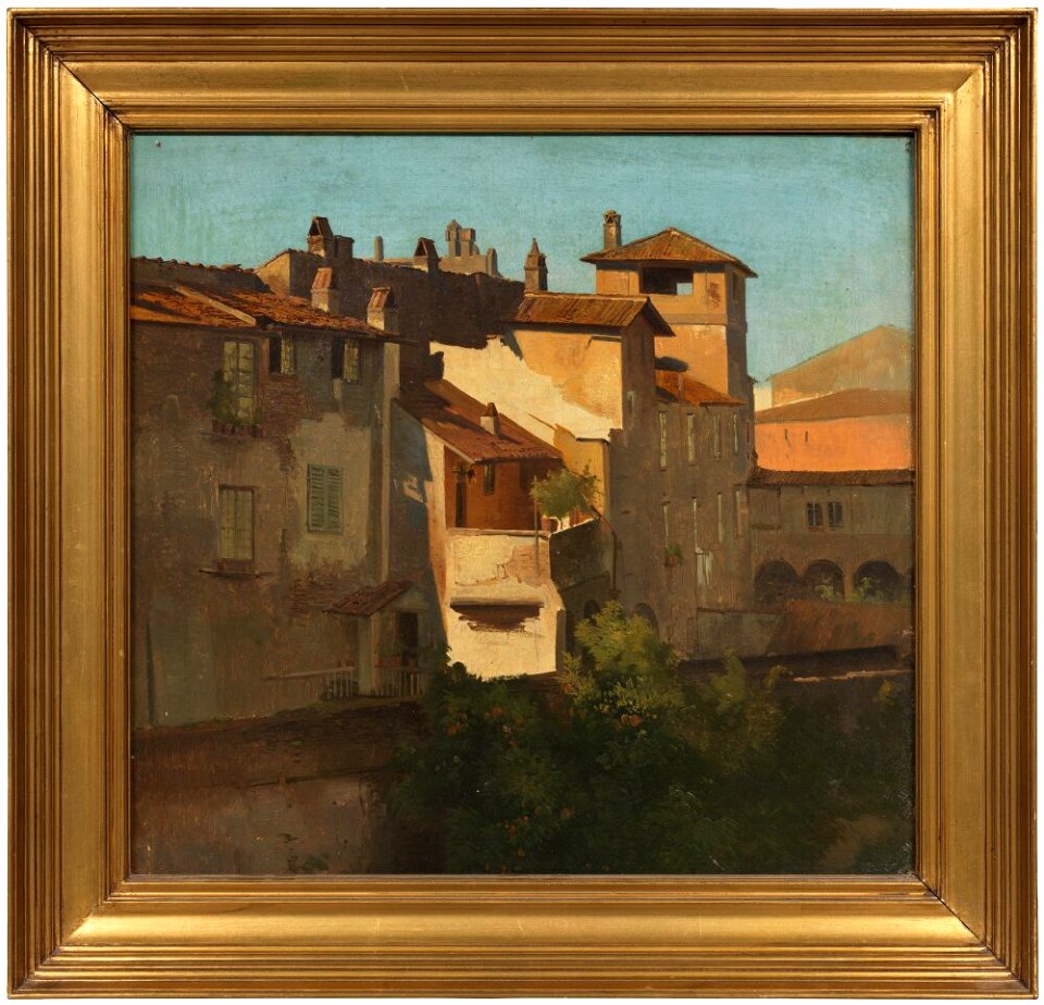 Frederik Rohde - Study from Via Babuino, Rome - NM 7536 - Nationalmuseum