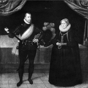 Fredrik II, 1534-1588, konung av Danmark. Sofia, 1557-1631, prinsessa av Mecklenburg - Nationalmuseum - 17914