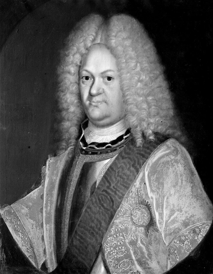 Fredrik Vilhelm, 1675-1713, hertig av Mecklenburg-Schwerin (Georg.Tillskriven. Weissman) - Nationalmuseum - 15552