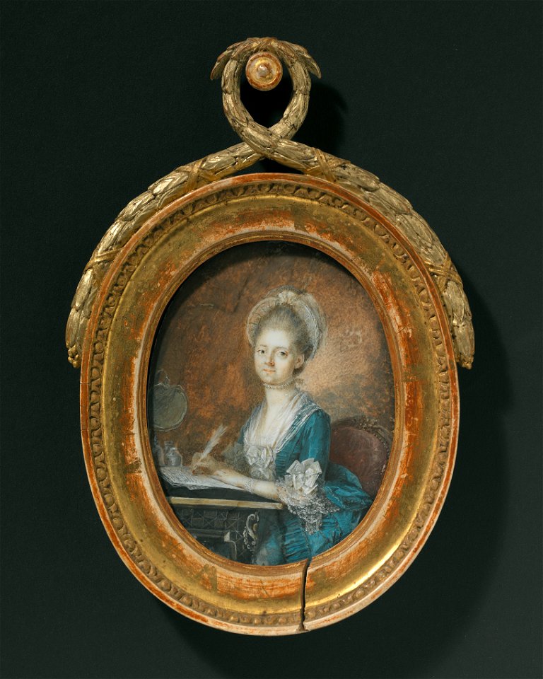 Fredrika Carleson (1743-1794), gift med 1. Carl Erik Wadenstierna, 2. Fredrik von Post - Nationalmuseum - 129586