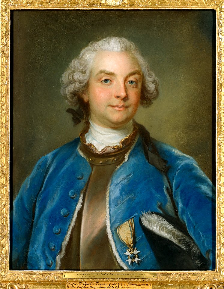 Fredrik Axel von Fersen, 1719-1794, greve (Gustaf Lundberg) - Nationalmuseum - 15477