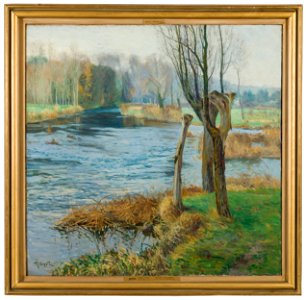 French Landscape with Watercourse (Gustave Albert) - Nationalmuseum - 20124