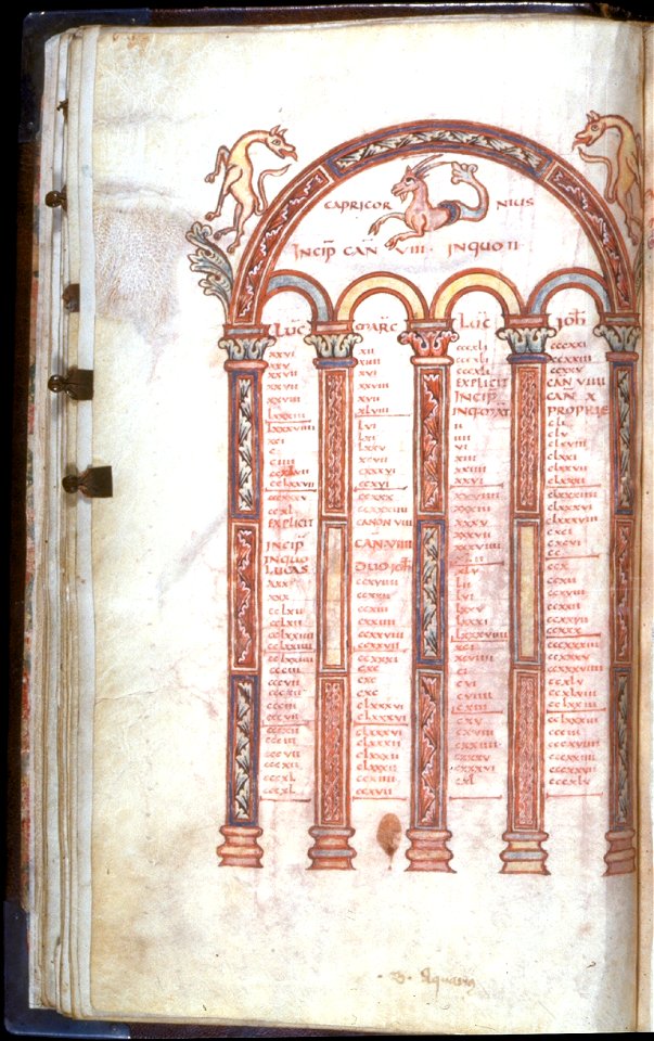 French - Leaf from Gospels - Walters W316V - Open Reverse