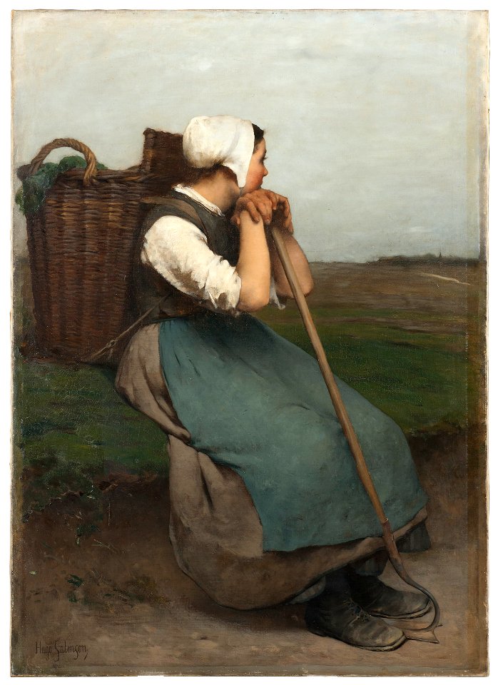 French Peasant Girl. Souvenir de Picardie (Hugo Salmson) - Nationalmuseum - 21957