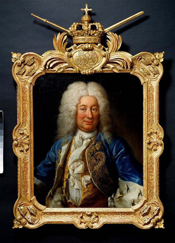 Fredrik I, 1676-1751, kung av Sverige, lantgreve av Hessen-Kassel (Martin van Meytens d.y.) - Nationalmuseum - 16024. Free illustration for personal and commercial use.