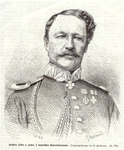 Freiherr Oskar von Zoller, königlich bayerischer Generallieutenant. Free illustration for personal and commercial use.