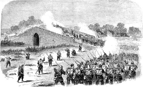 French attack the Bridge, Pa-Li-Chian, 1860
