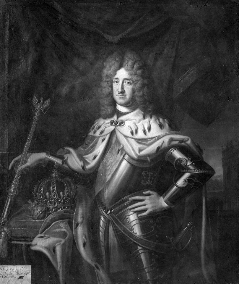 Fredrik I, 1657-1713, konung av Preussen, kurfurste av Brandenburg - Nationalmuseum - 15775