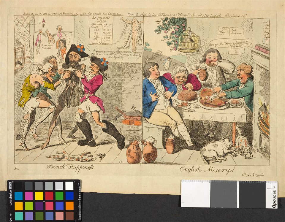 French happiness English misery. (BM J,4.91 1)