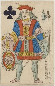 French Portrait card deck - 1816 - Jack of Clubs