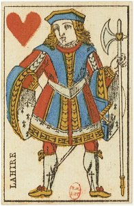 French Portrait card deck - 1813 - Jack of Hearts