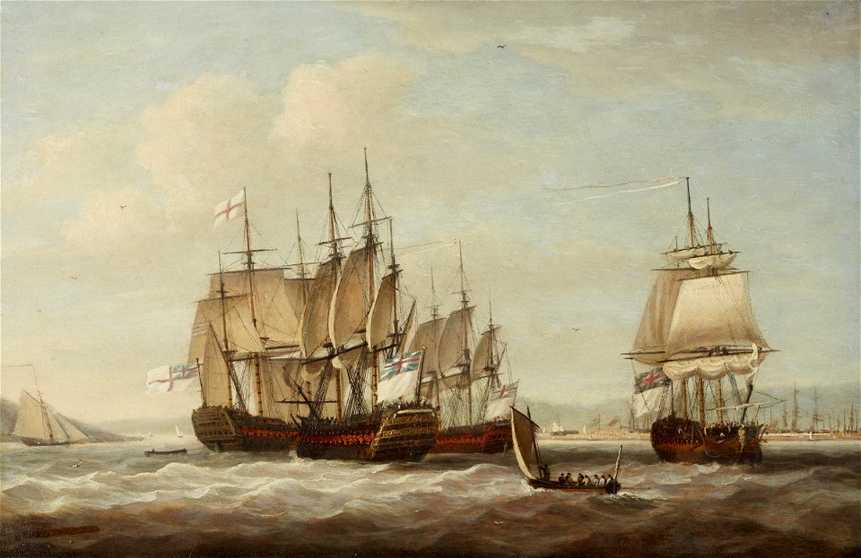 French Captive Ships 12 April 1782 - Free Stock Illustrations | Creazilla