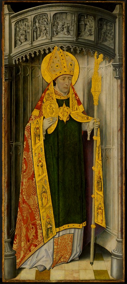 French School - Altarpiece from Thuison-les-Abbeville, Saint Honoré - 1933.1059 - Art Institute of Chicago