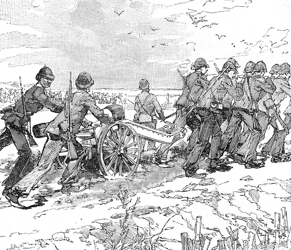 French gunners at Palan