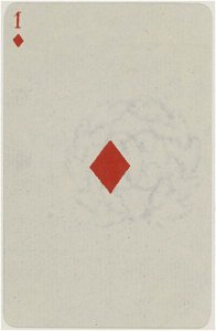 French Portrait card deck - 1850 - Ace of Diamonds