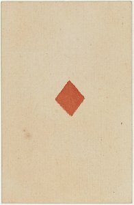 French Portrait card deck - 1816 - Ace of Diamonds