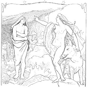 Freia Gestures to Hyndla by Frølich
