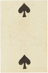 French Portrait card deck - 1813 - 2 of Spades