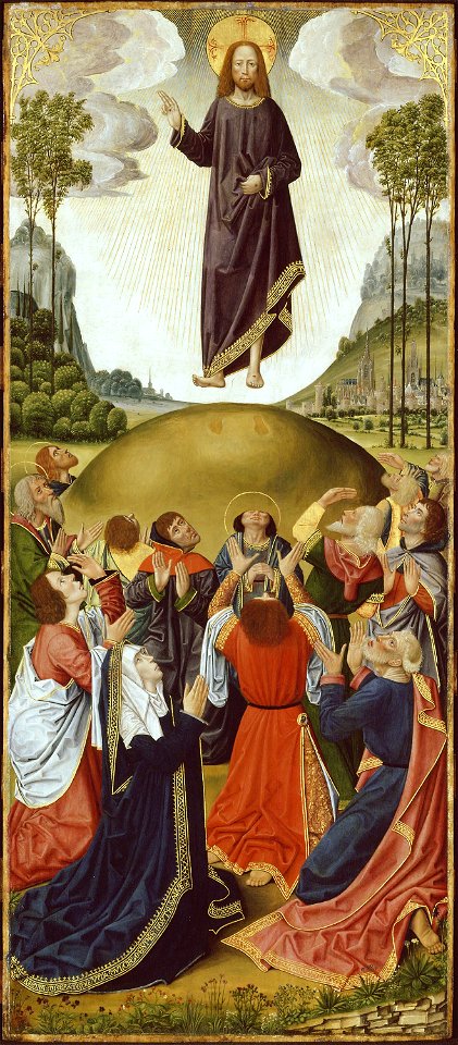 French School - Altarpiece from Thuison-les-Abbeville, The Ascension - 1933.1057 - Art Institute of Chicago