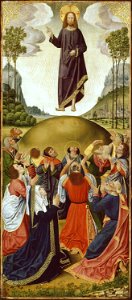 French School - Altarpiece from Thuison-les-Abbeville, The Ascension - 1933.1057 - Art Institute of Chicago
