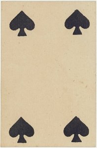 French Portrait card deck - 1816 - 4 of Spades