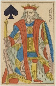 French Portrait card deck - 1816 - King of Spades