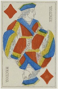 French Portrait card deck - 1853 - Jack of Diamonds