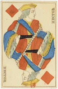 French Portrait card deck - 1827 - Jack of Diamonds